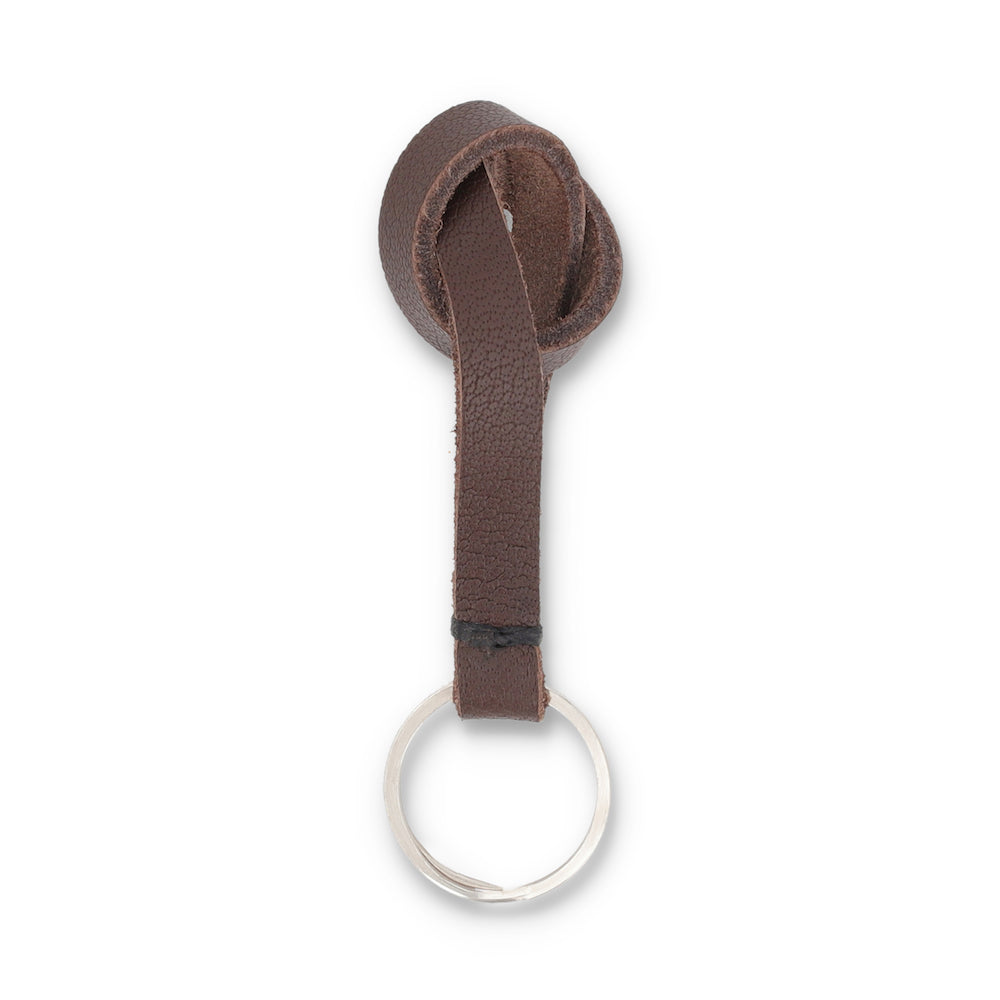 Infinity Loop Brown Keychain