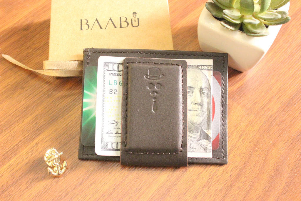 Top Pocket Currency Clip Wallet Made For Baabu