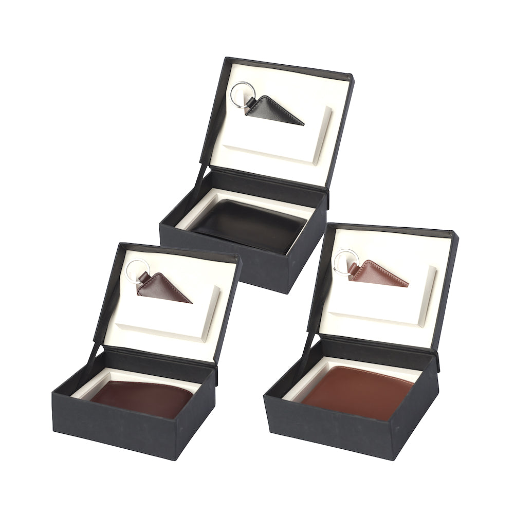 Vermont Tan Two Piece Leather Gift Set