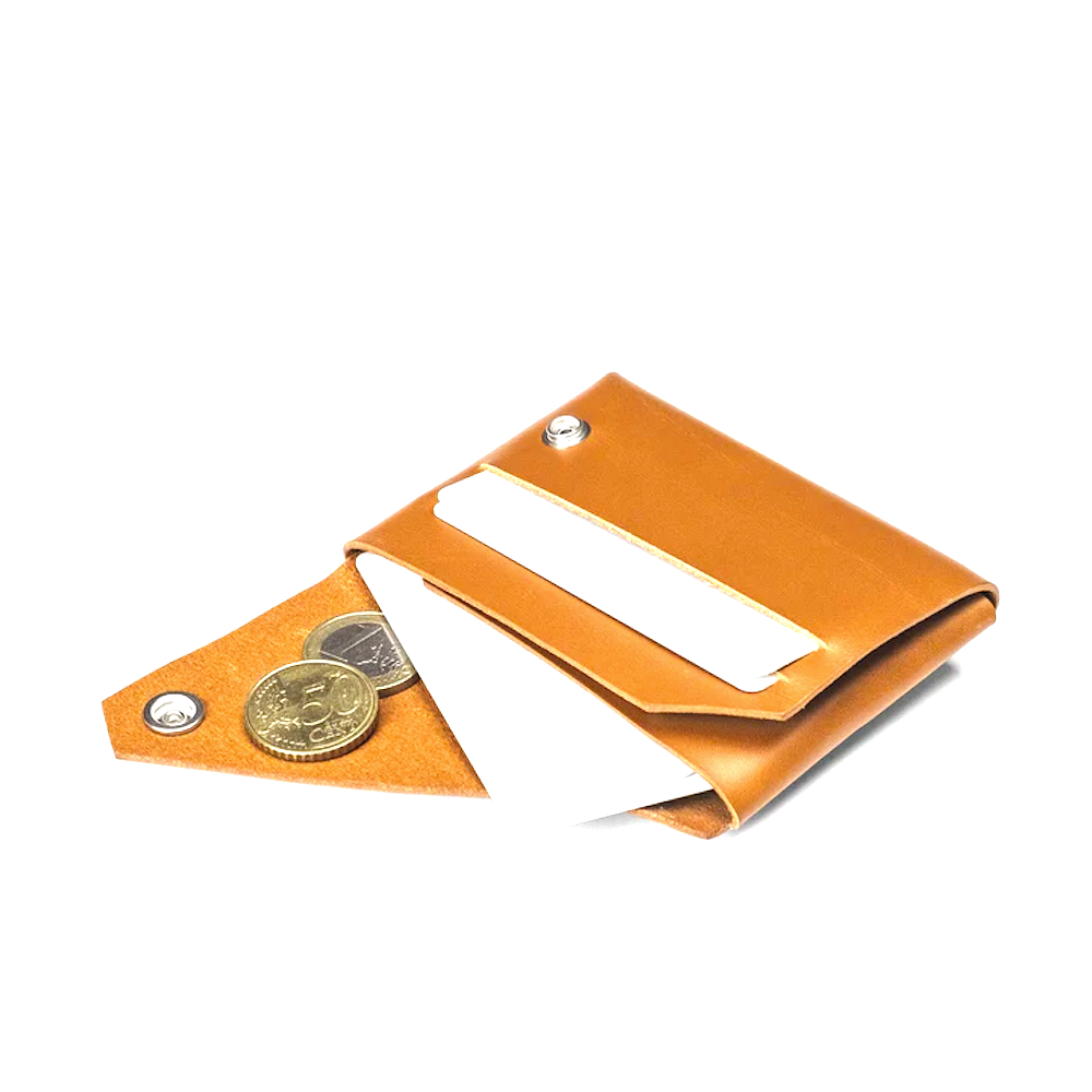 Origami Foldable Tan Wallet & Card Holder