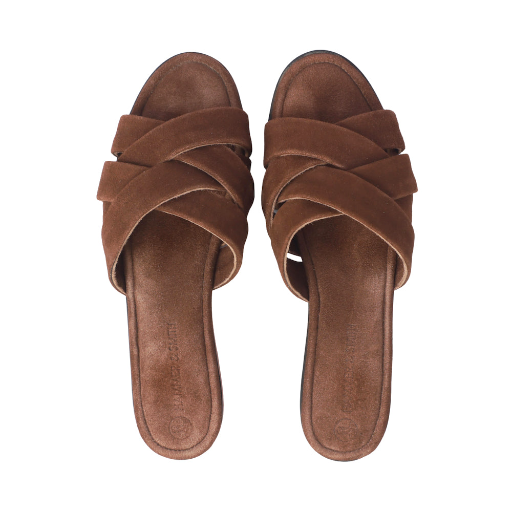 Solenè Slides Brown
