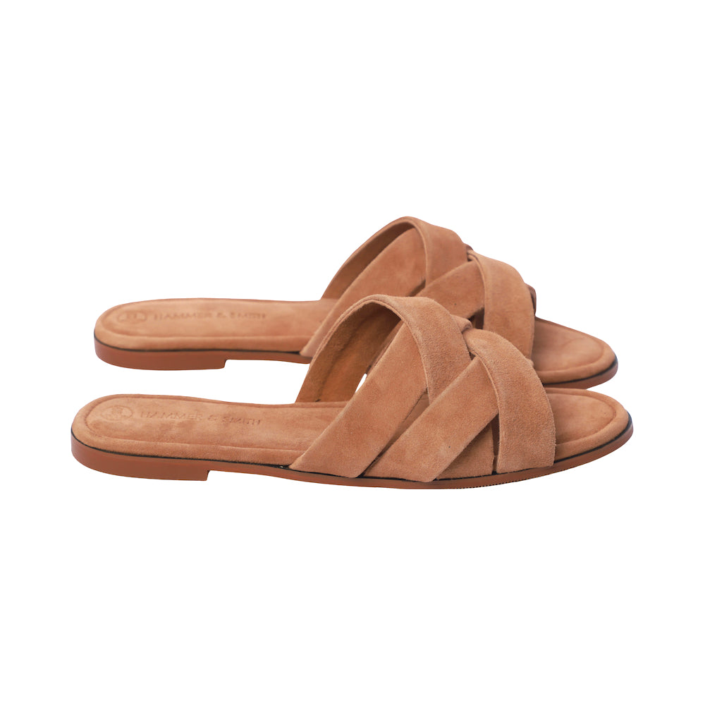 Solenè Slides Tan