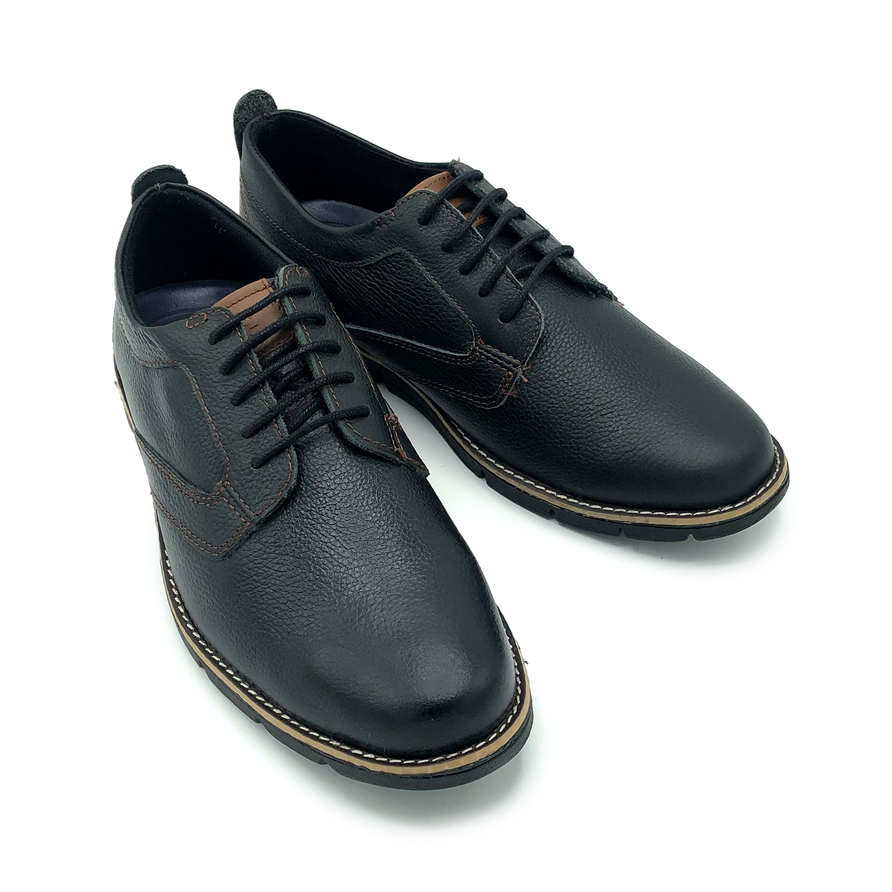 Nathan Black Modern Lace-ups
