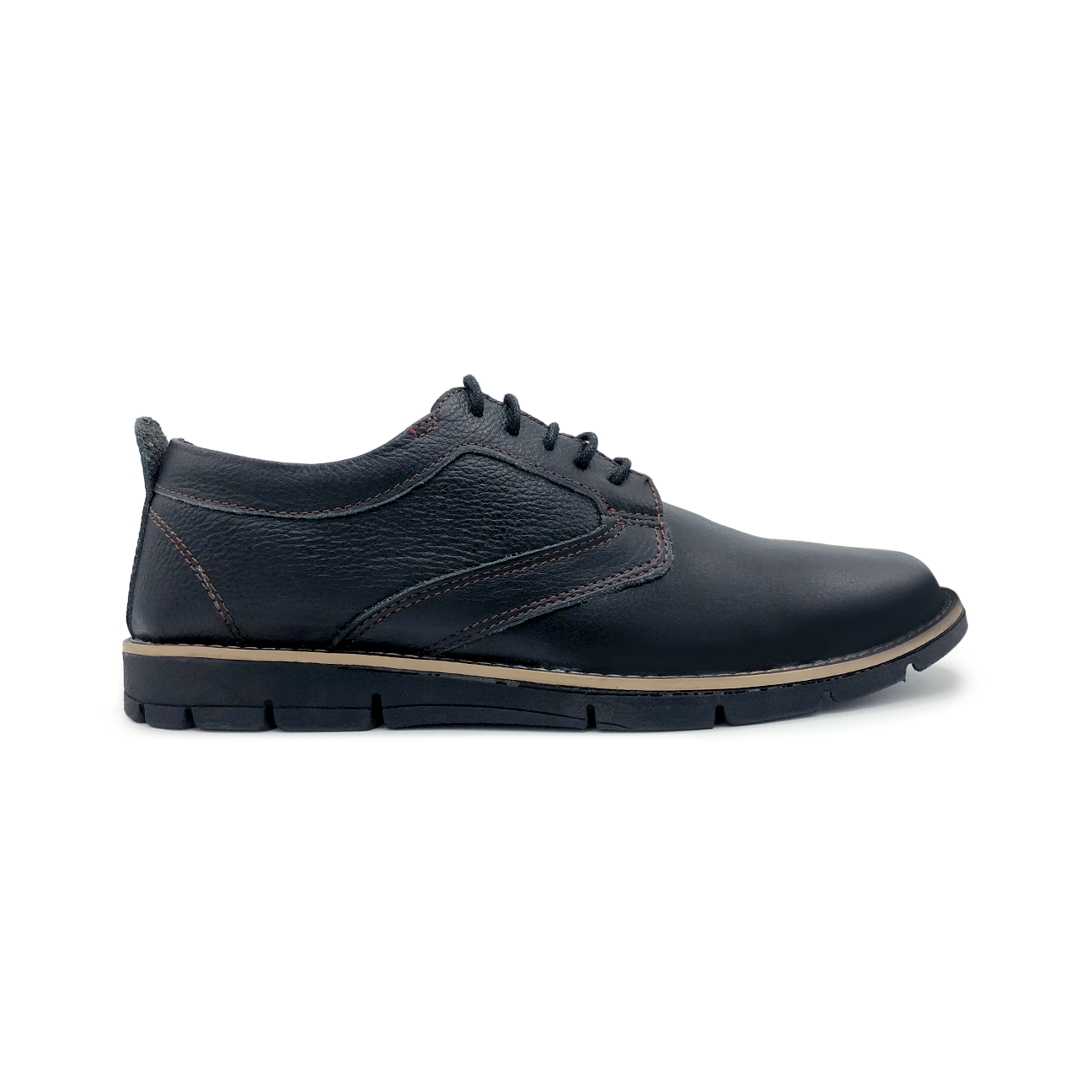 Nathan Black Modern Lace-ups
