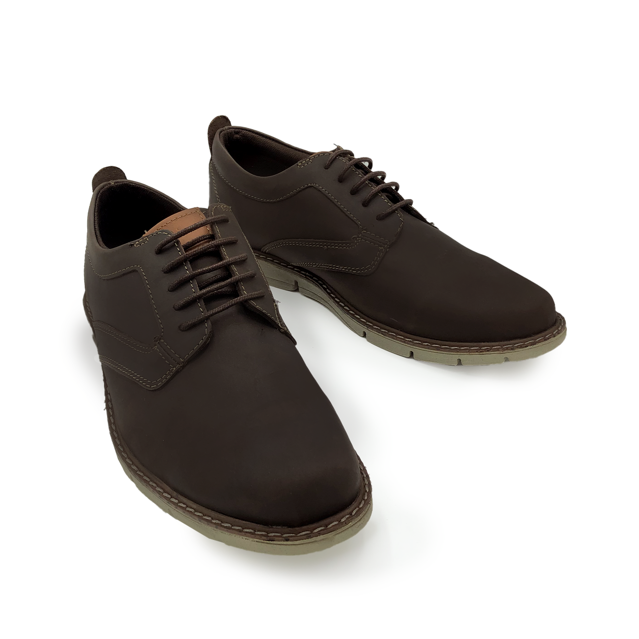 Nathan Brown Modern Lace-ups With Beige Sole