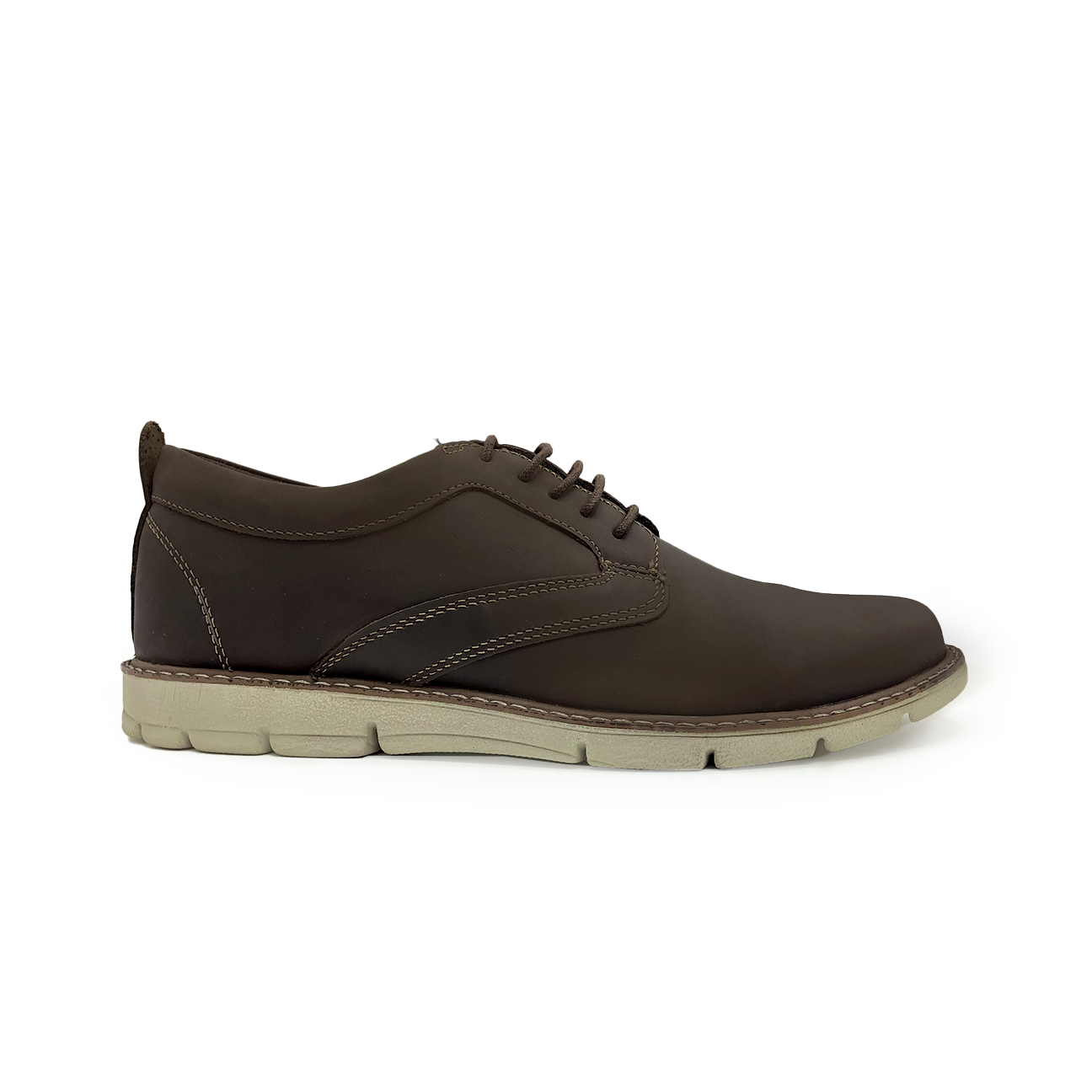 Nathan Brown Modern Lace-ups With Beige Sole