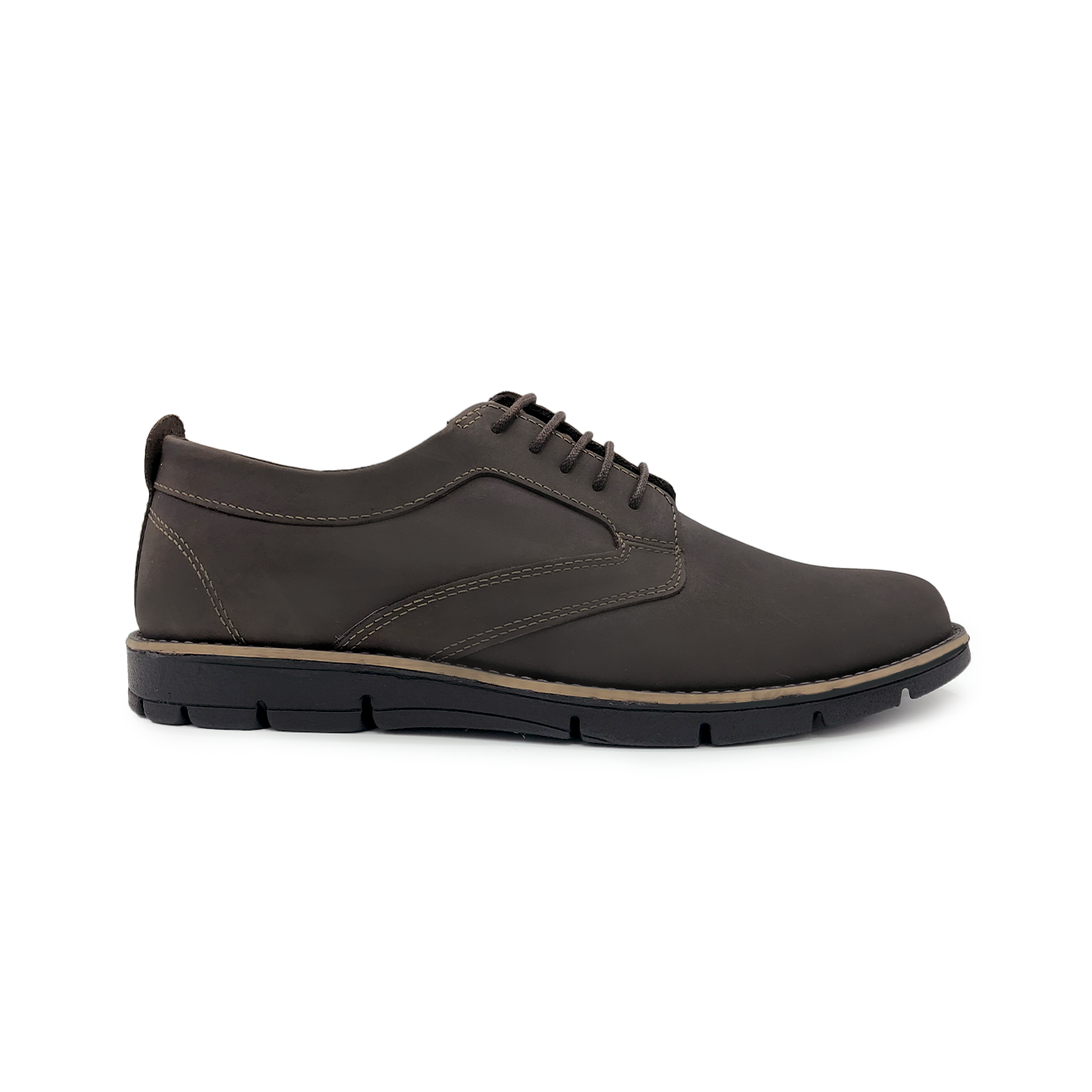 Nathan Brown Modern Lace-ups With Black Sole