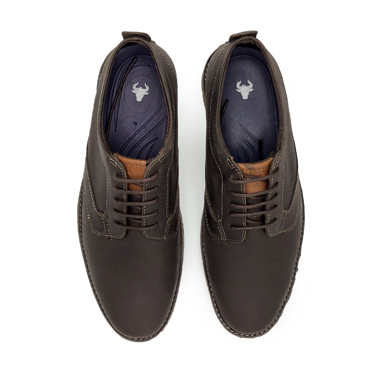 Nathan Brown Modern Lace-ups With Black Sole