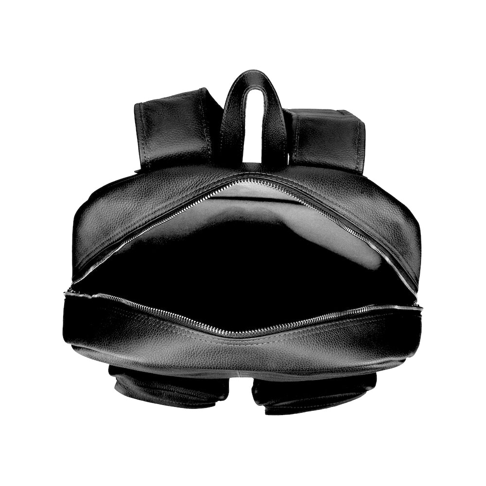 Austin Black Leather Backpack - Premium Handcrafted Bag