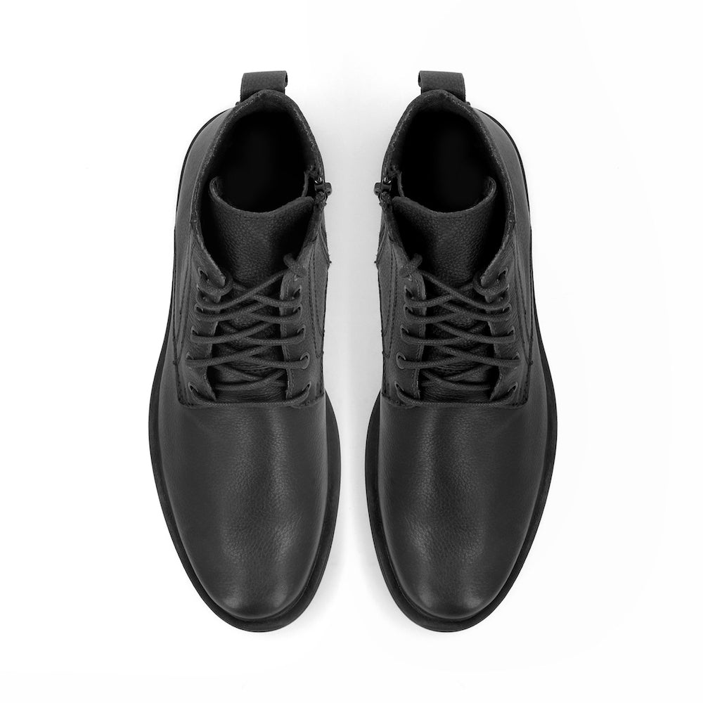 Black Ankle High Field Boots