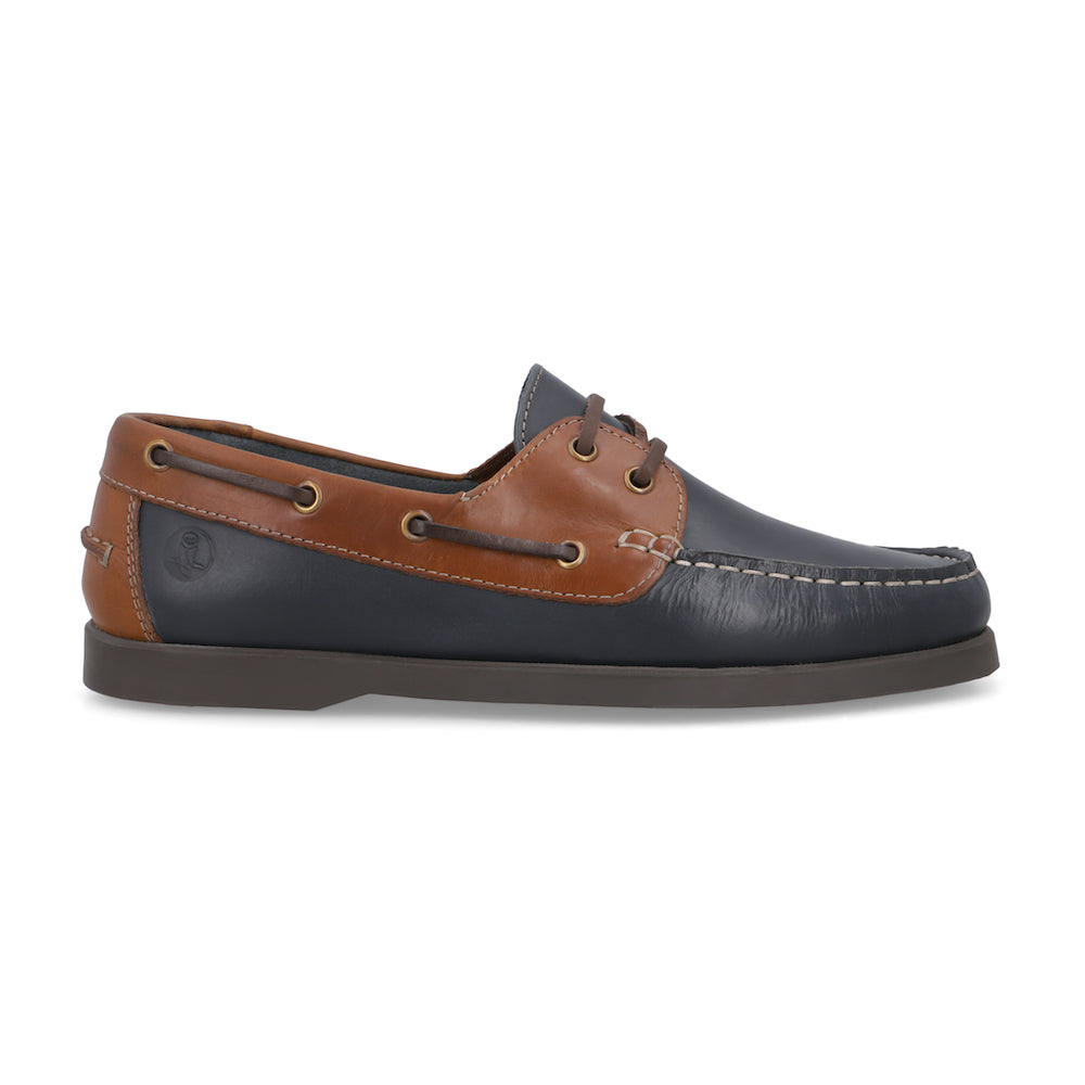 Sea Blue With Timoro Collar Sterling Boat Shoes