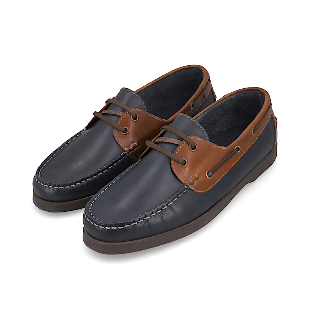 Sea Blue With Timoro Collar Sterling Boat Shoes