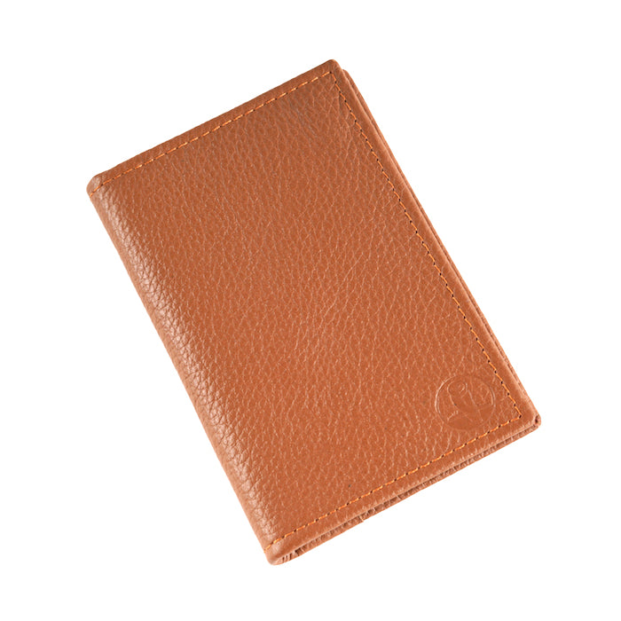 Luxe Tan Compact Wallet & Card Holder