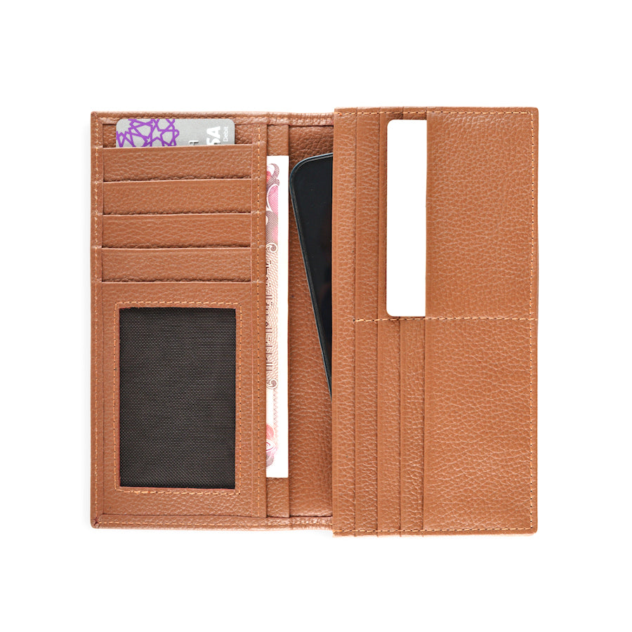 Emoro Tan Travel Wallet & Phone Holder