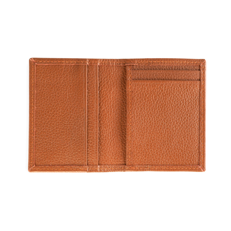 Shale Tan Compact Leather Wallet & Card Holder