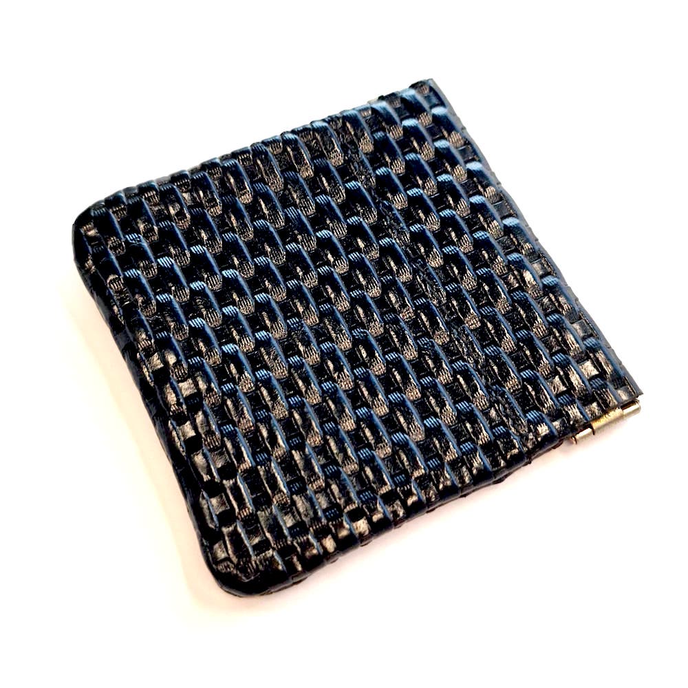 Black Embossed Pocket Squeeze Pouch
