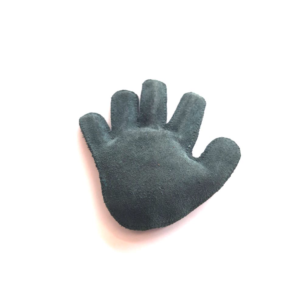 Green Hand Leather Desk Toy & Paper Weight