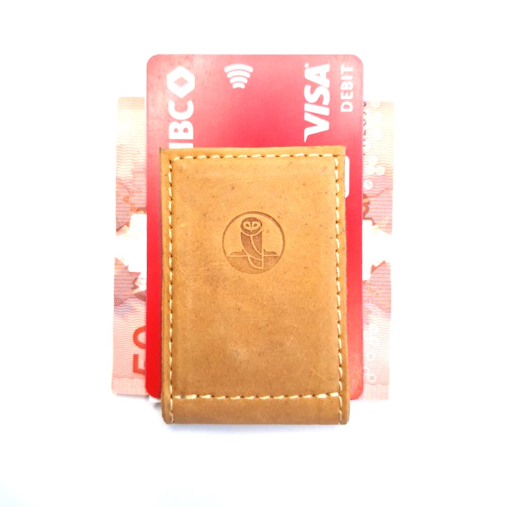 Currency And Utility Clip Sand Tan