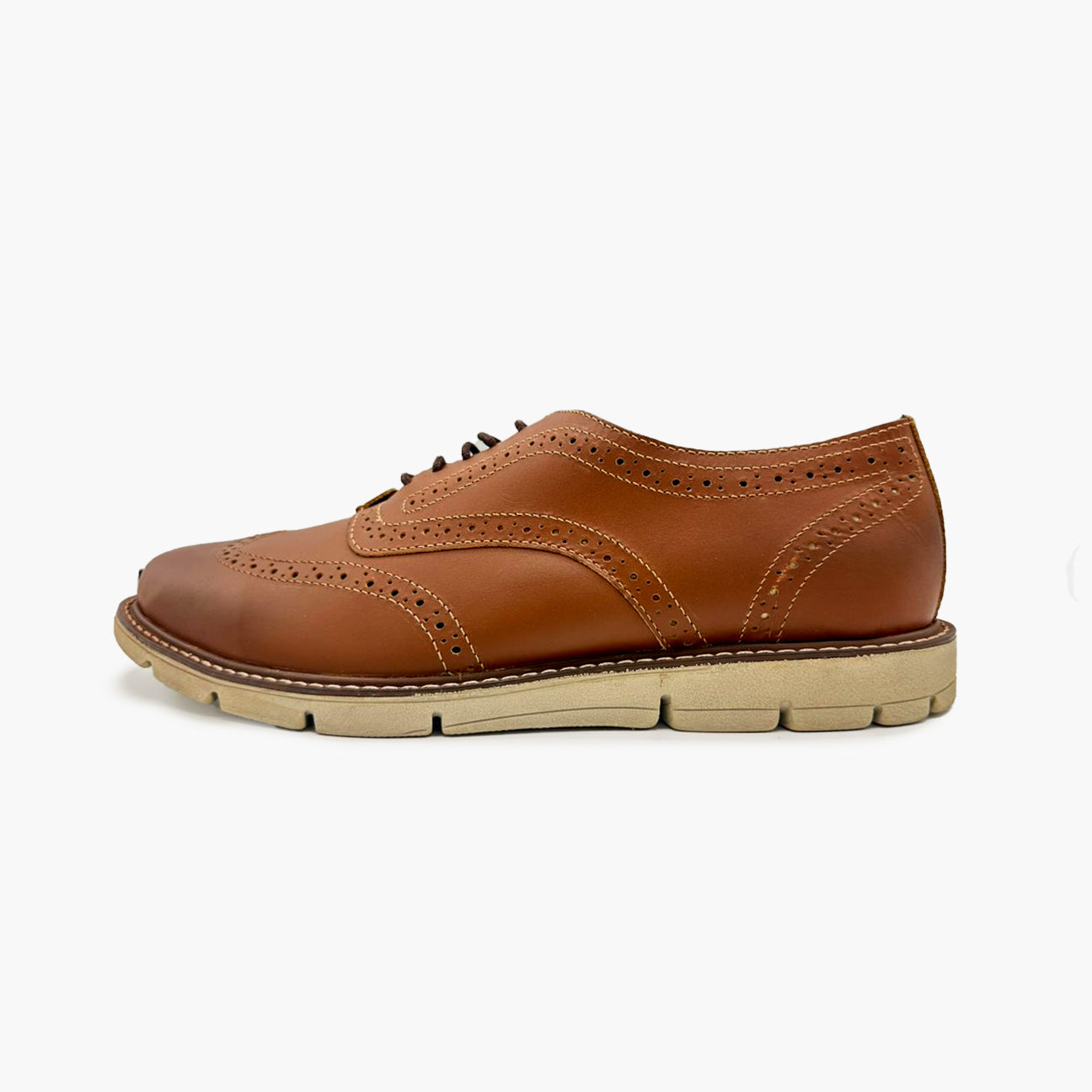 Cooper Tan Brogues Lace-ups