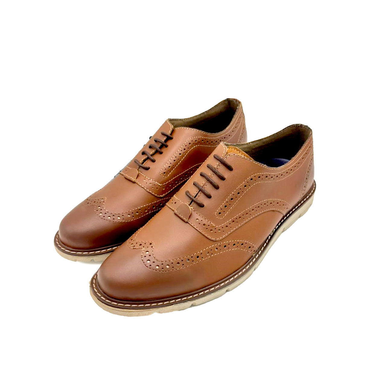 Cooper Tan Brogues Lace-ups